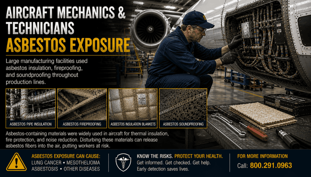 Aircraft Mechanics & Technicians Asbestos Exposure Mesothelioma Lawsuit Claim