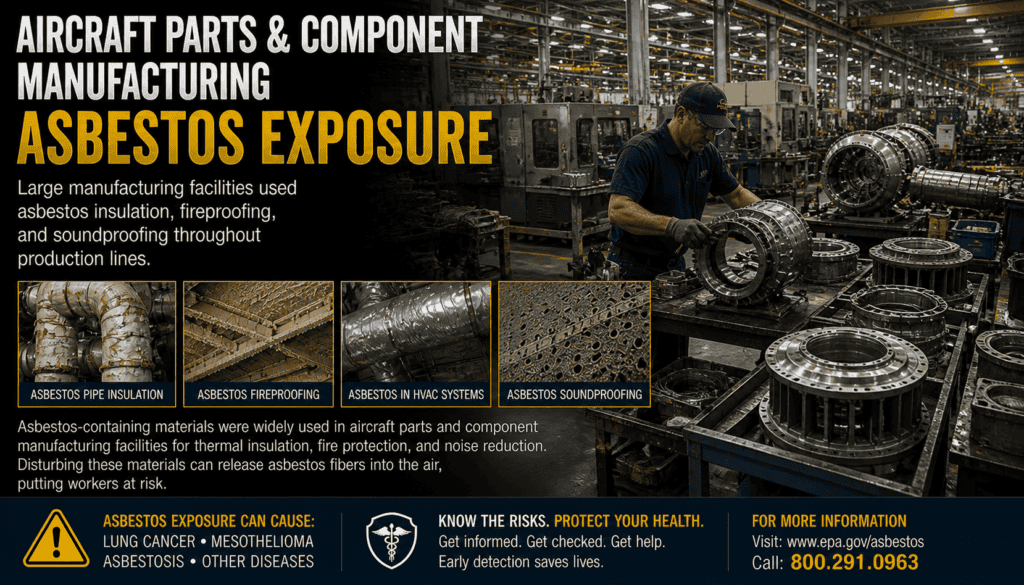 Aircraft Parts & Component Manufacturing Asbestos Exposure Mesothelioma Lawsuit