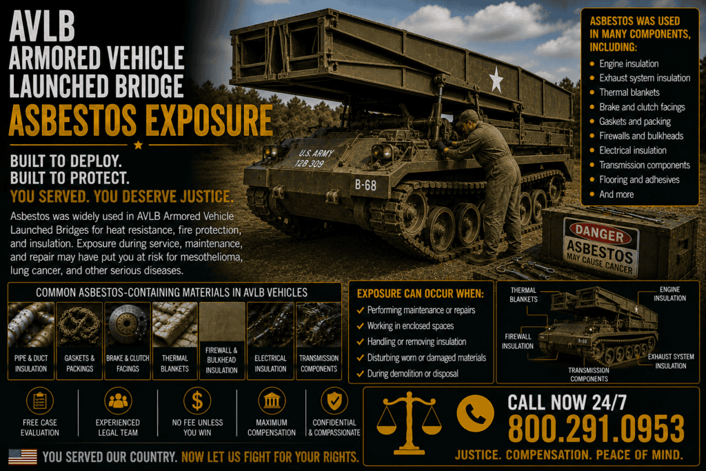 Armored Vehicle Launched Bridge Asbestos Exposure (AVLB) Mesothelioma Lawsuit