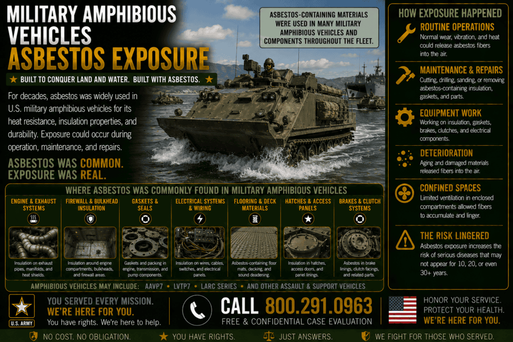 Army Amphibious Vehicles Asbestos Exposure Mesothelioma Lawsuit