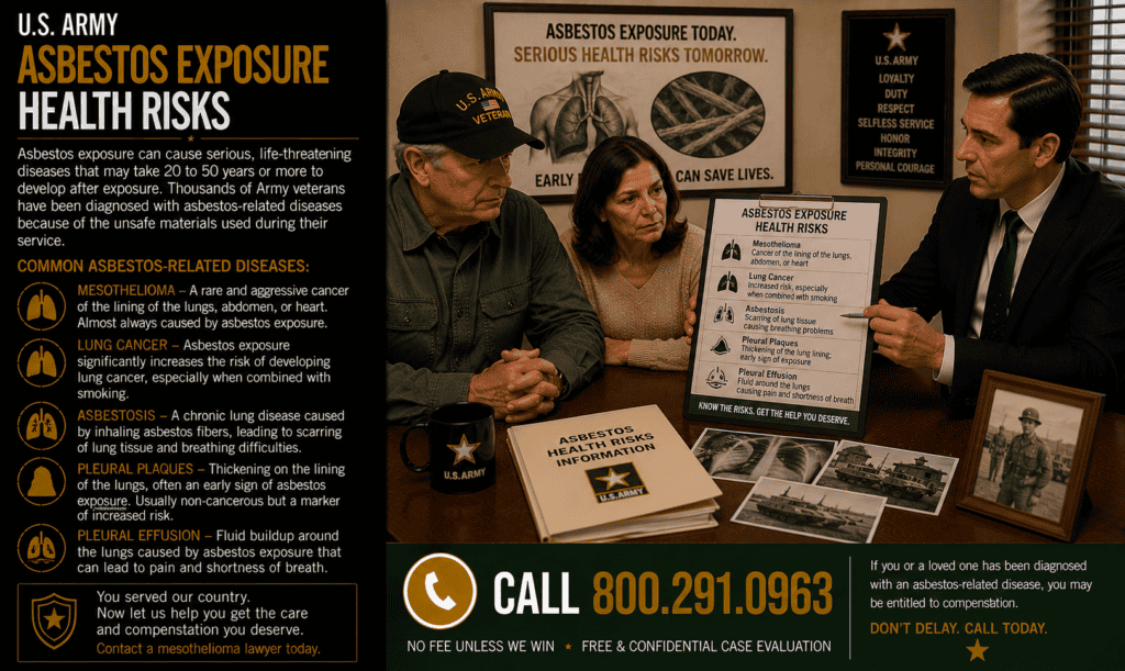Army Asbestos Exposure Health Risks Mesothelioma Lawsuit