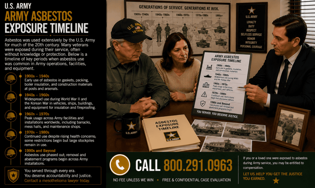 Army Asbestos Exposure Timeline Mesothelioma Lawsuit