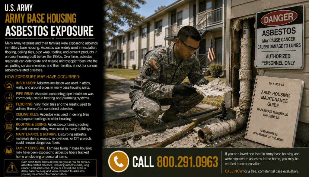 Army Base Housing Asbestos Exposure Mesothelioma Lawsuit
