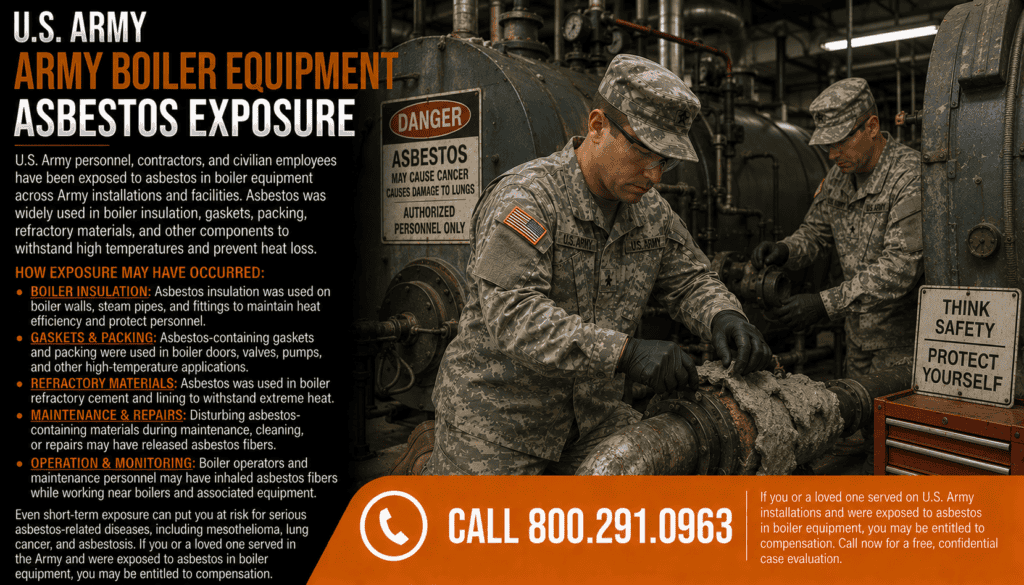 Army Boiler Equipment Asbestos Exposure Mesothelioma Lawsuit Claim