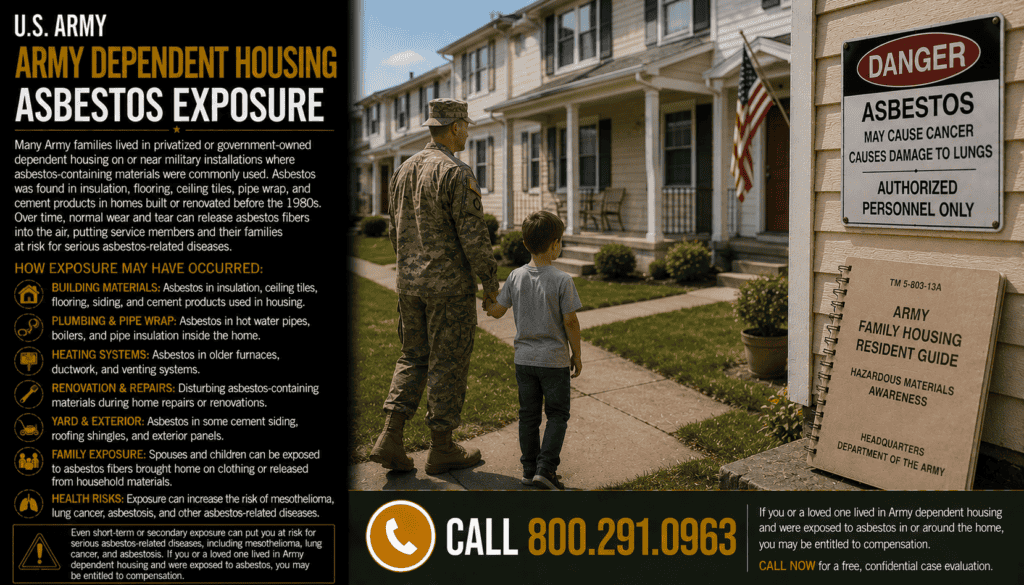 Army Dependent Housing Asbestos Exposure Mesothelioma Lawsuit