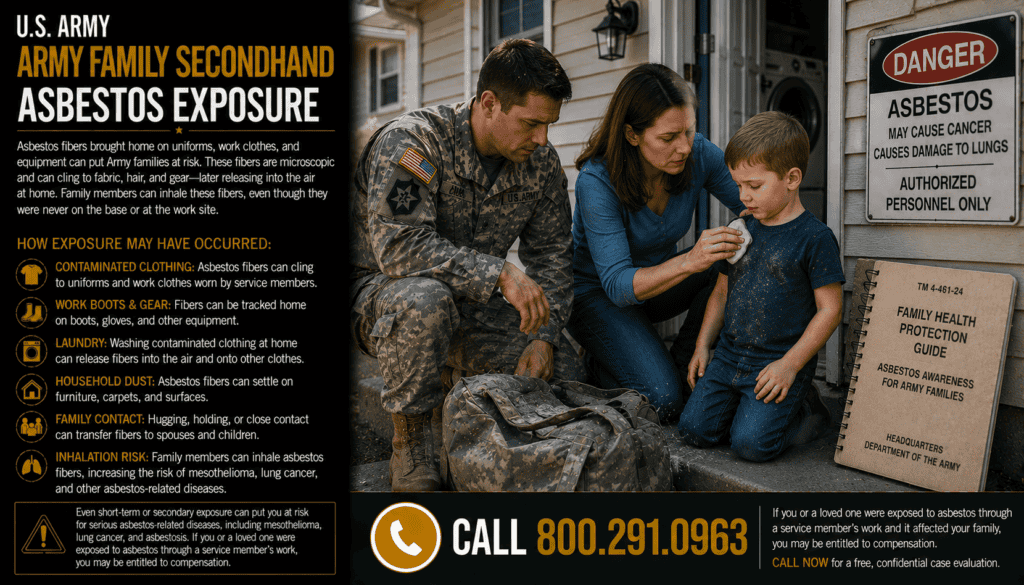 Army Family Secondhand Asbestos Exposure Mesothelioma Lawsuit