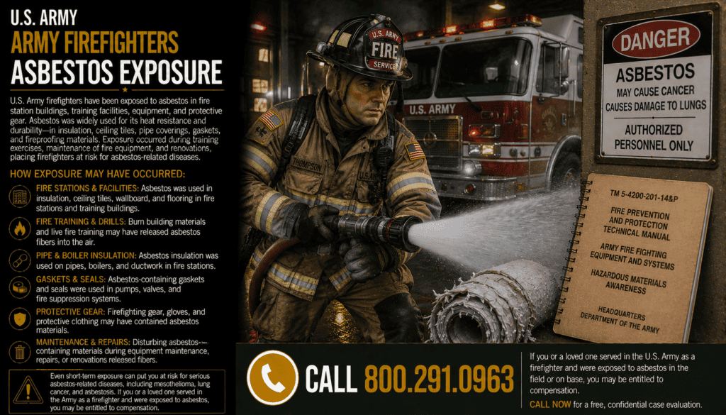 Army Firefighters Asbestos Exposure Lawsuit Mesothelioma Cancer