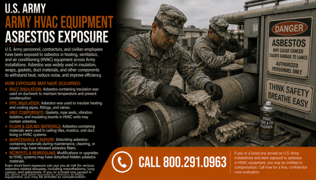 Army HVAC Equipment Asbestos Exposure Lawsuit Mesothelioma Lawsuit