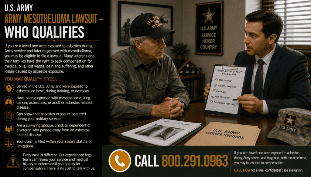 Army Mesothelioma Lawsuit – Who Qualifies Mesothelioma Cancer