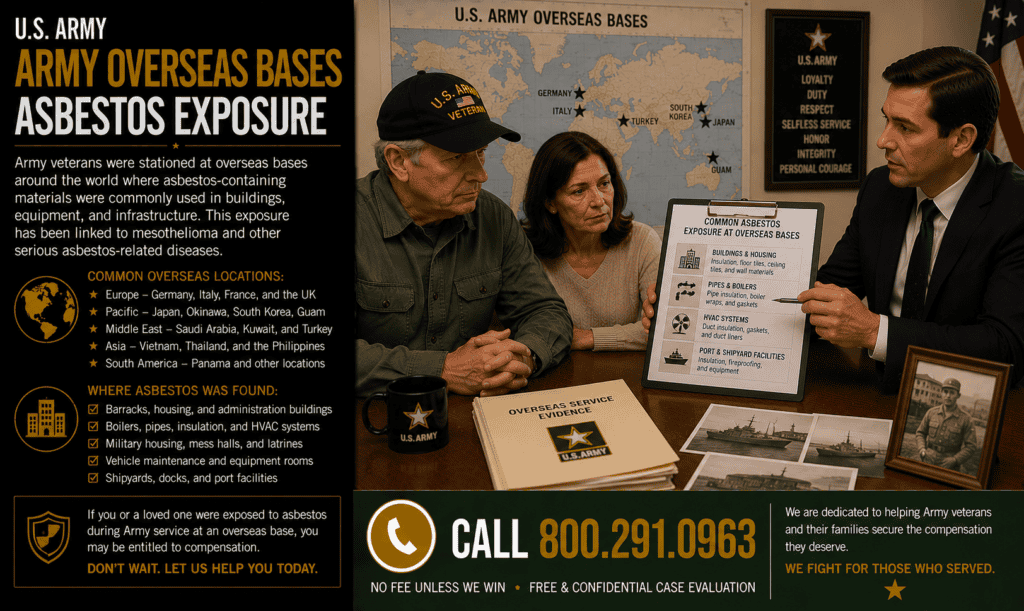 Army Overseas Bases Asbestos Exposure Lawsuit Mesothelioma