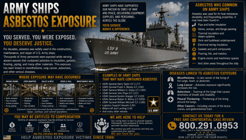 Army Ships Asbestos Exposure Lawsuit