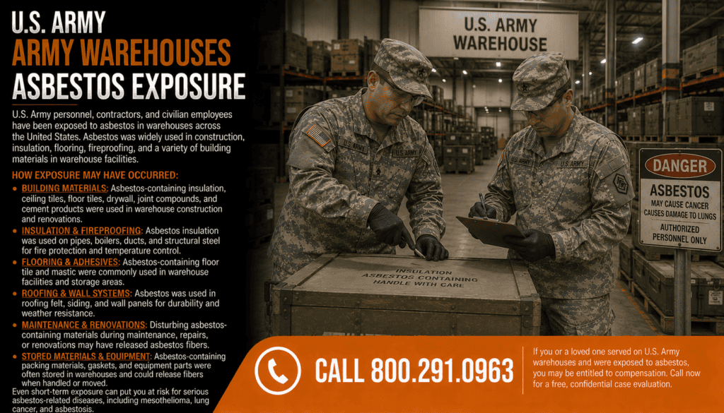 Army Warehouses Asbestos Exposure Mesothelioma Lawsuit Claim