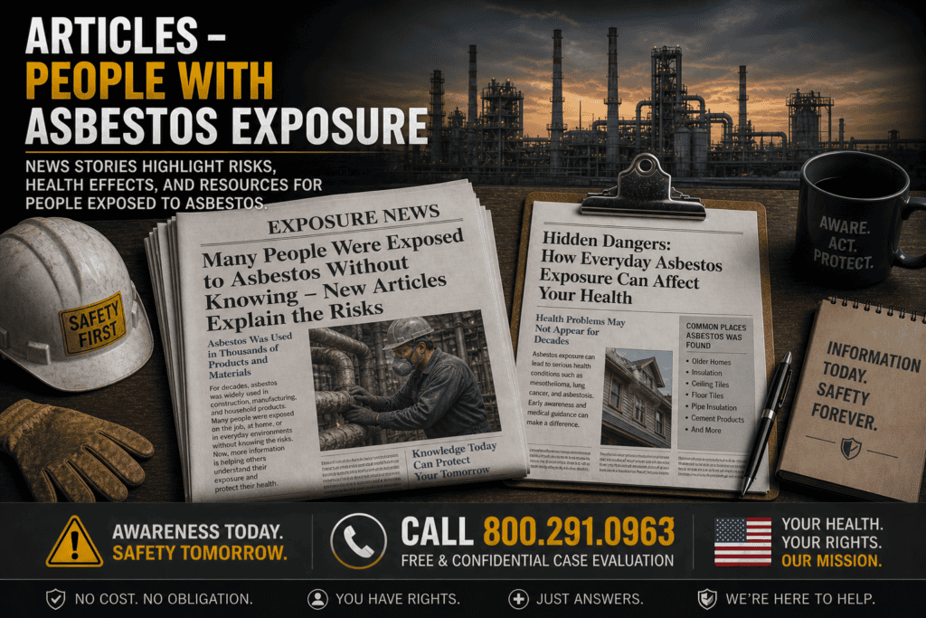 Articles - People with Asbestos Exposure - Mesothelioma Lawsuit
