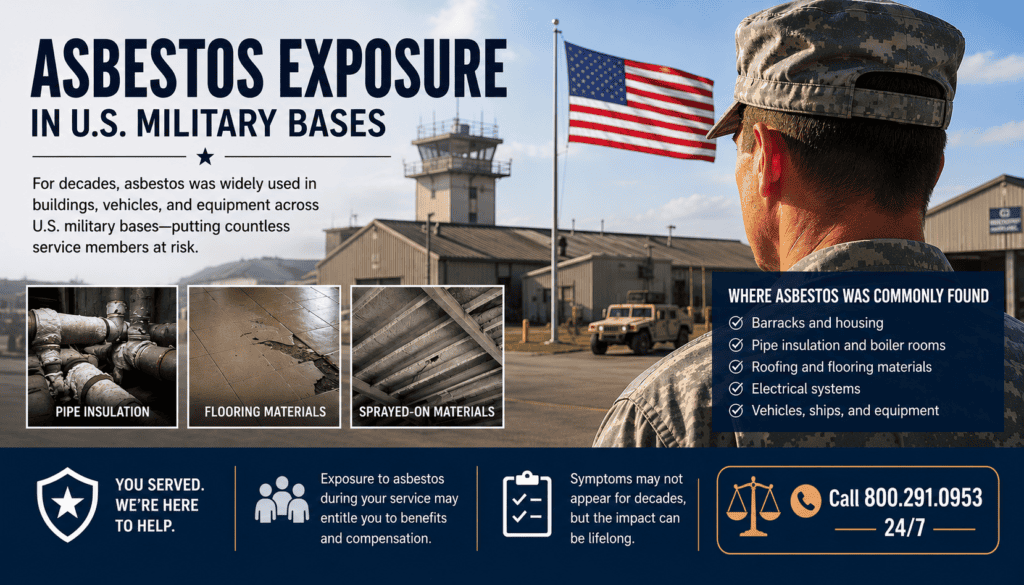 Asbestos Exposure in U.S. Military Bases Mesothelioma Lawsuit