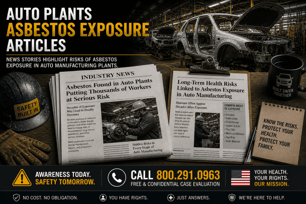 Auto Plants Asbestos Exposure Articles - Mesothelioma Lawsuit