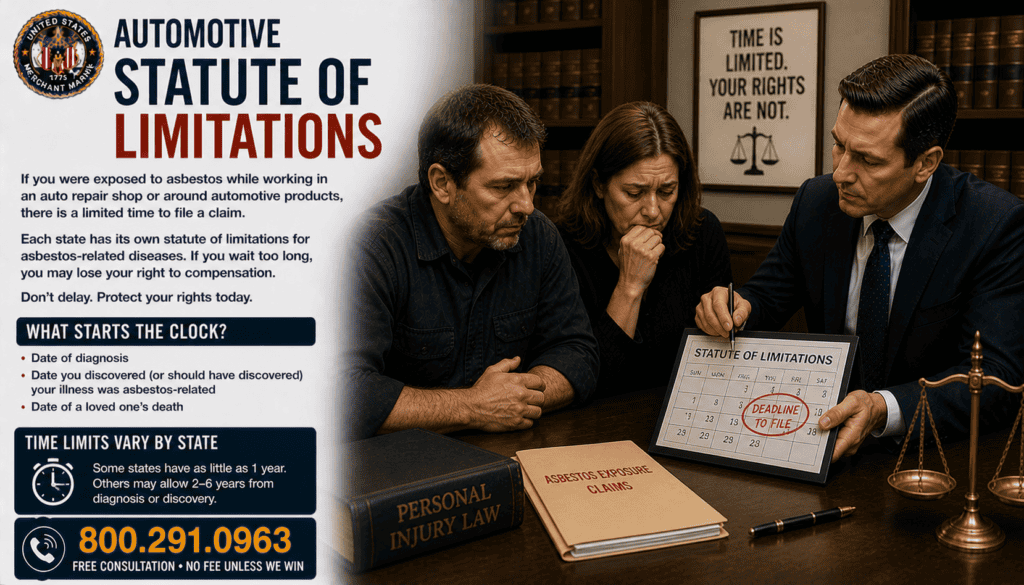 Automotive Statute of Limitations Mesothelioma Lawsuit