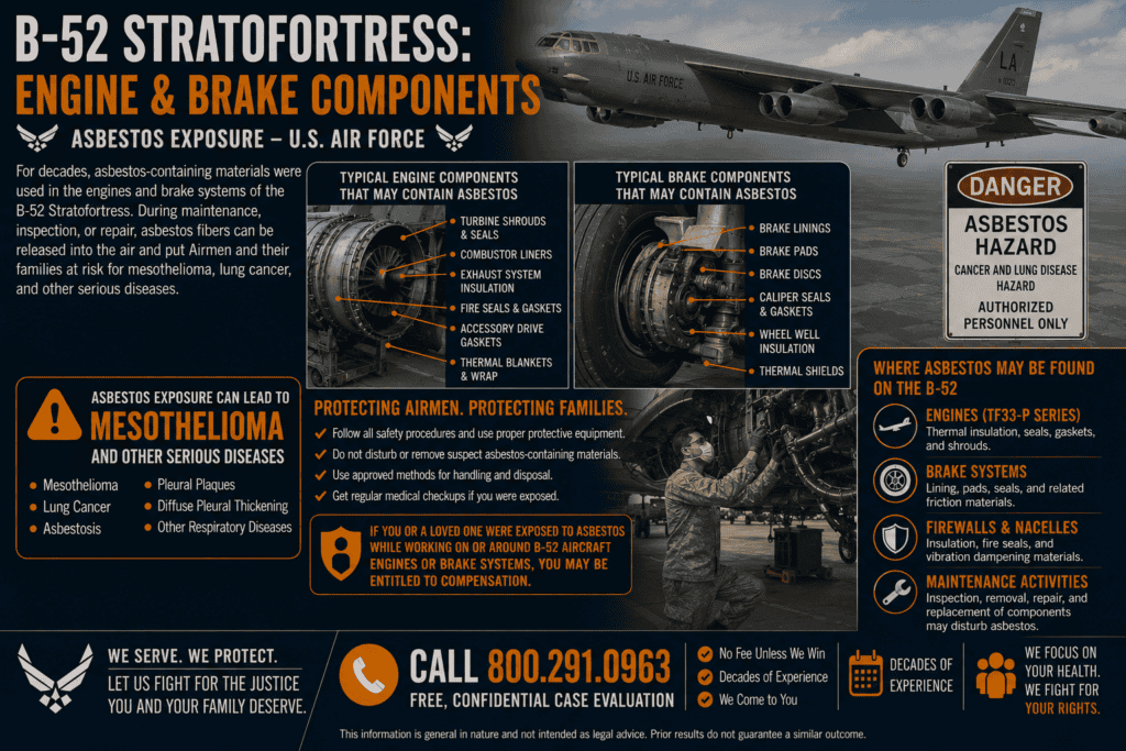 B-52 Stratofortress Engine & Brake Components