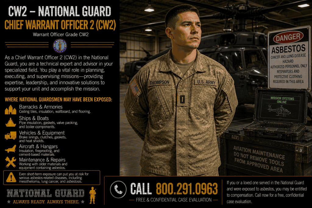 CW2 — National Guard Chief Warrant Officer 2 Mesothelioma Lawsuit