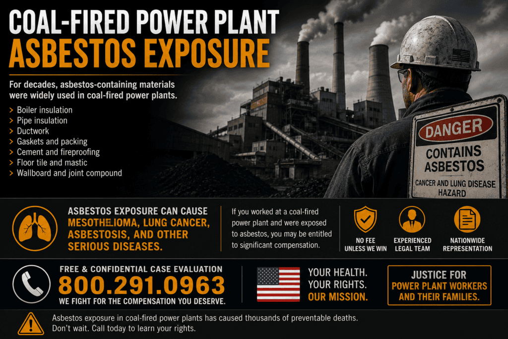 Coal-Fired Power Plant Asbestos Exposure Mesothelioma Lawsuit