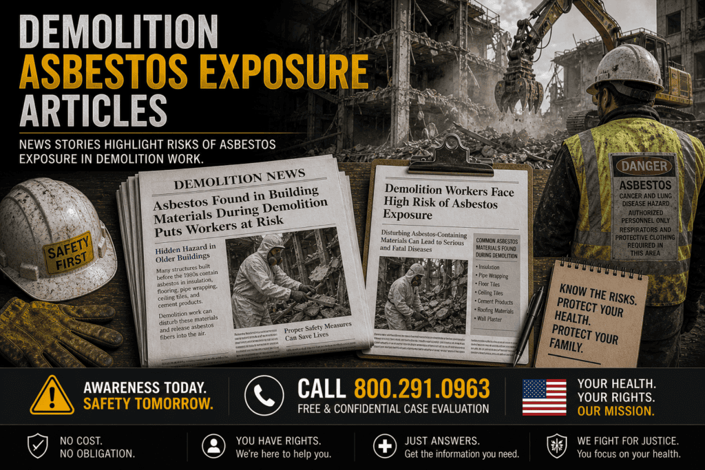 Demolition Asbestos Exposure Articles - Mesothelioma Lawsuit