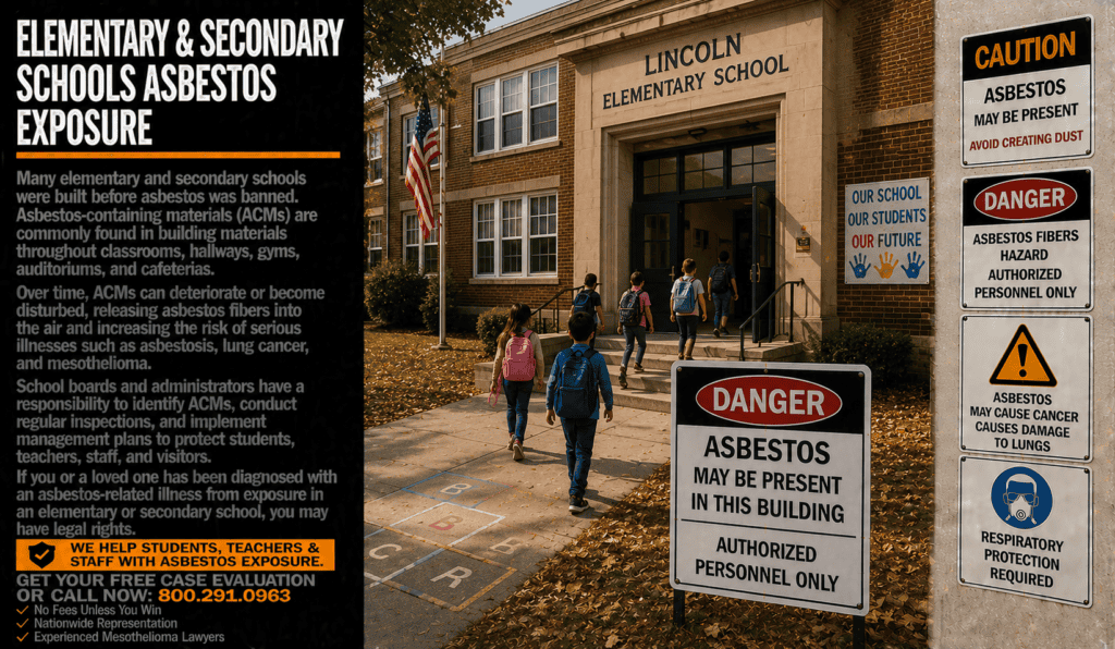 Elementary & Secondary Schools Asbestos Exposure Mesothelioma Lawsuit