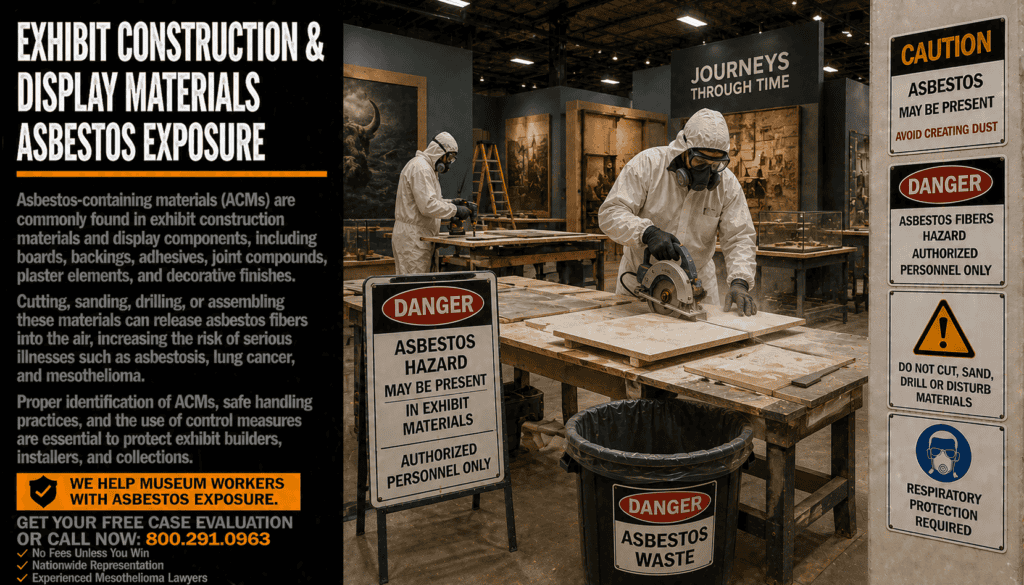 Exhibit Construction & Display Materials Asbestos Exposure Mesothelioma Lawsuit