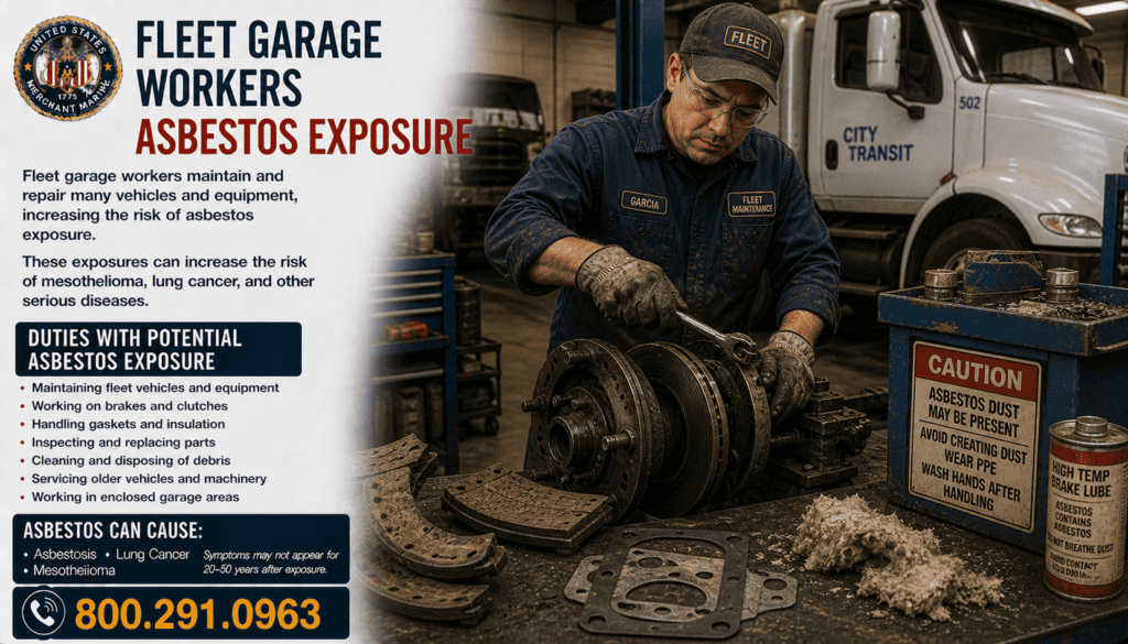 Fleet Garage Workers Asbestos Exposure Mesothelioma Lawsuit