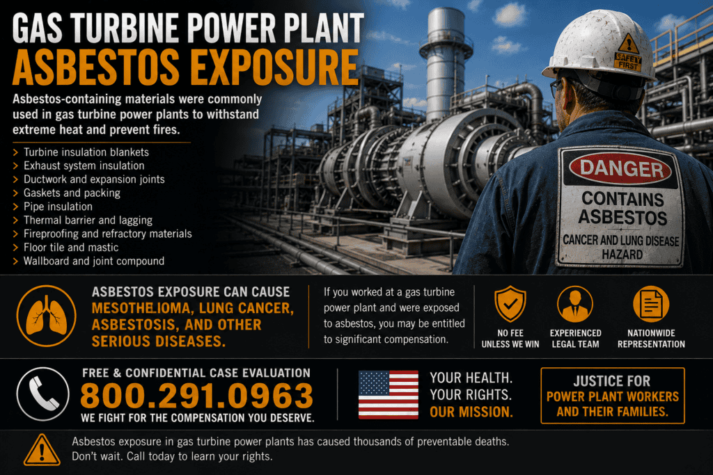Gas Turbine Power Plant Asbestos Exposure Mesothelioma Lawsuit
