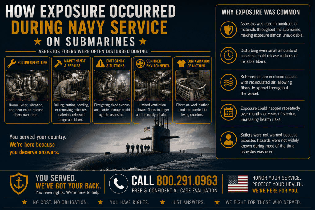 How Exposure Occurred During Navy Service on Submarines - Mesothelioma Lawsuit