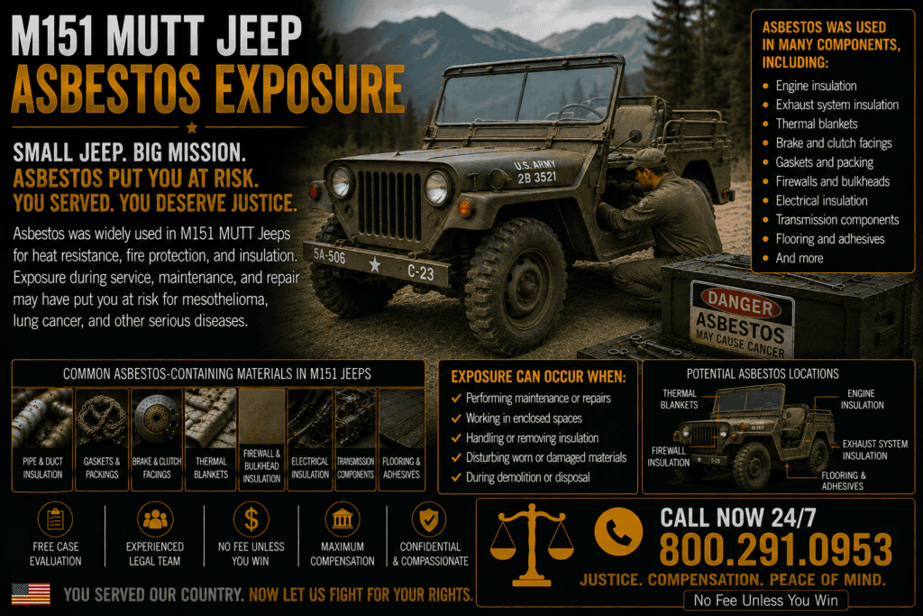 M151 MUTT Jeep Asbestos Exposure Lawsuit