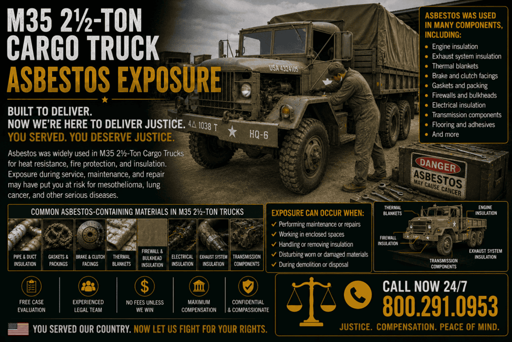 M35 2.5 -Ton Cargo Truck Asbestos Exposure