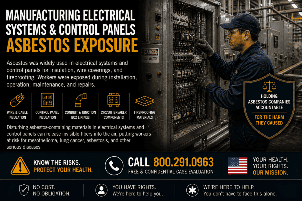 Manufacturing Electrical Systems & Control Panels Asbestos Exposure Mesothelioma Lawsuit
