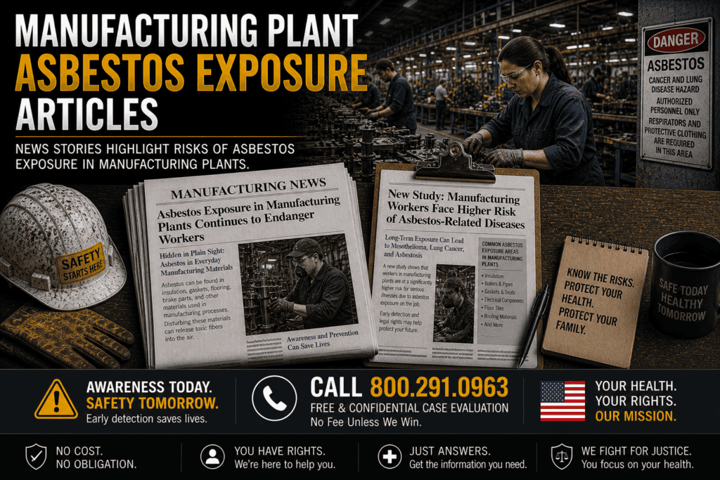 Manufacturing Plant Asbestos Exposure Articles - Mesothelioma Lawsuit
