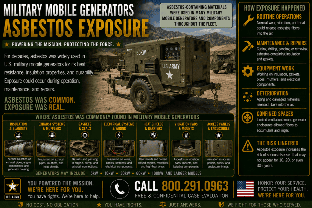 Mobile Generators Asbestos Exposure Mesothelioma Lawsuit