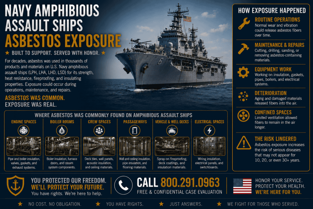 Navy Amphibious Assault Ships Asbestos Exposure Lawsuit