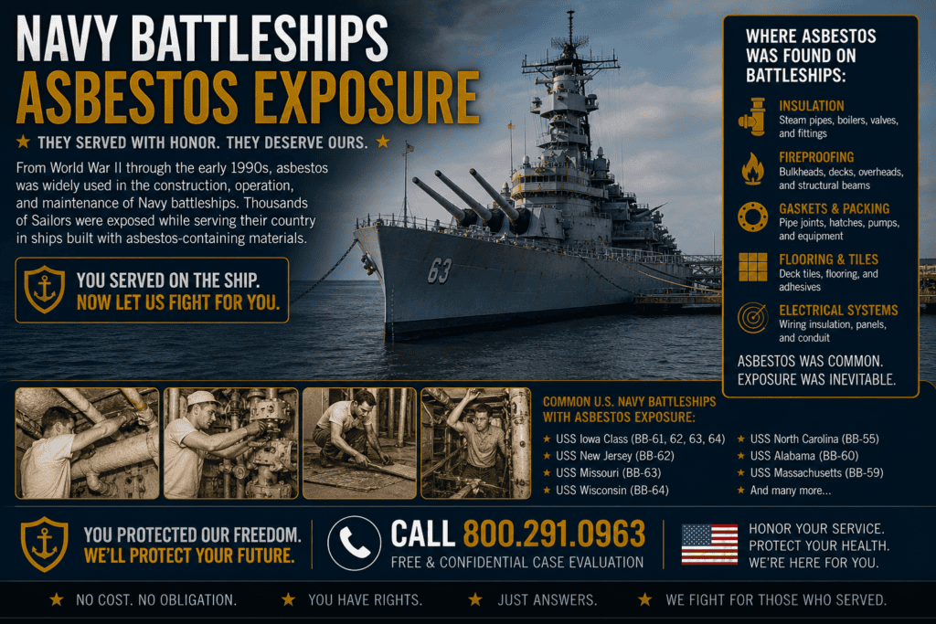 Navy Battleships Asbestos Exposure Mesothelioma Lawsuit Claim