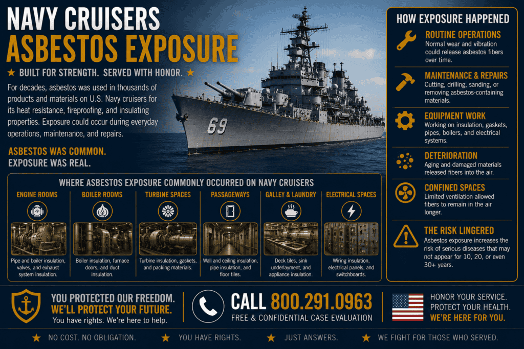Navy Cruisers Asbestos Exposure Lawsuit Mesothelioma
