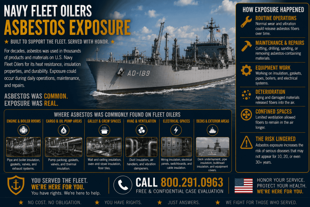 Navy Fleet Oilers Asbestos Exposure Lawsuit Claim
