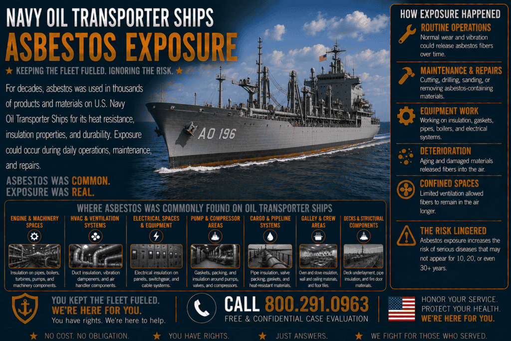 Navy Oil Transporter Ship Asbestos Exposure Mesothelioma Lawsuit Cancer