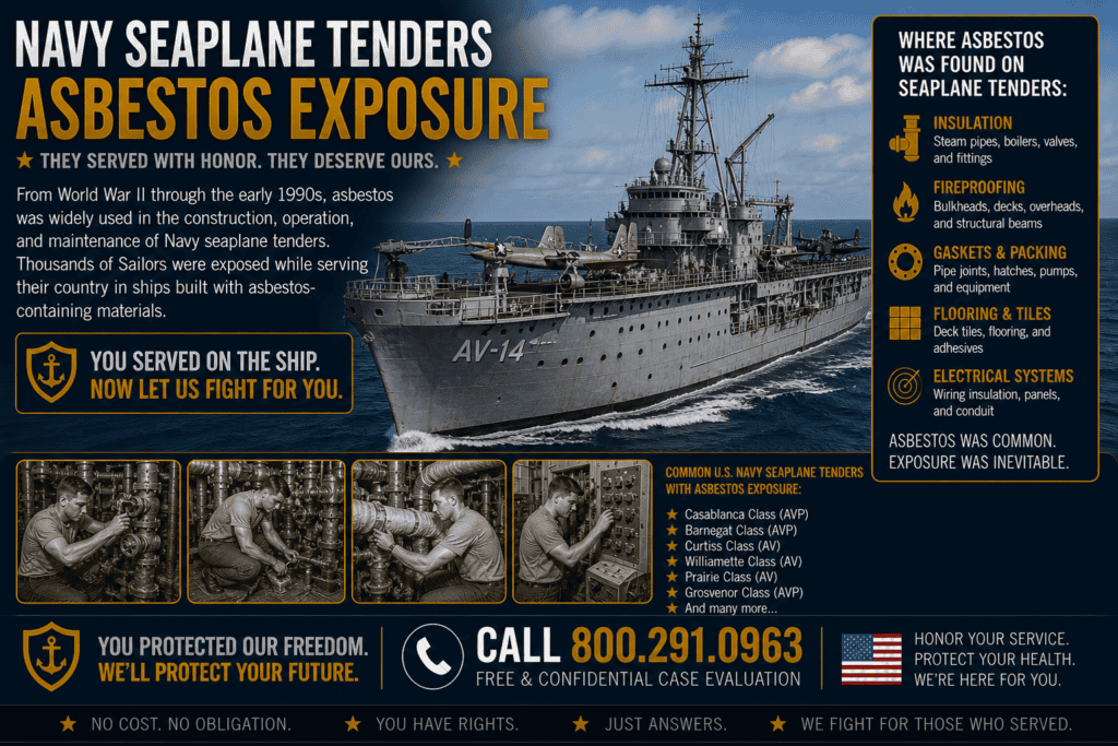 Navy Seaplane Tenders Asbestos Exposure Mesothelioma Lawsuit Claim