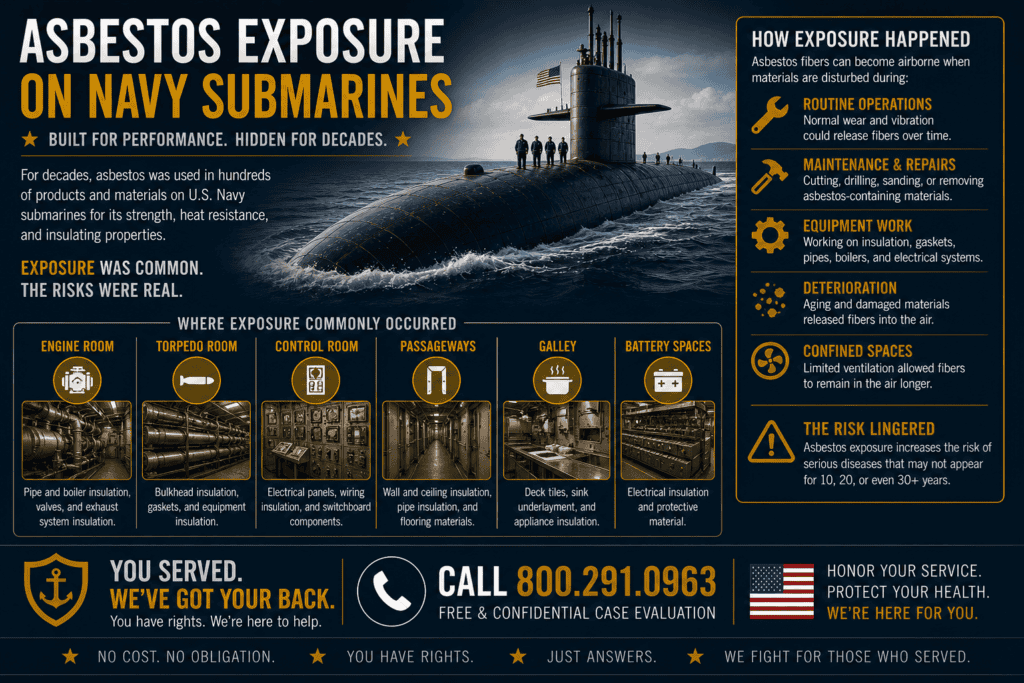 Navy Submarines Asbestos Exposure Lawsuit Mesothelioma