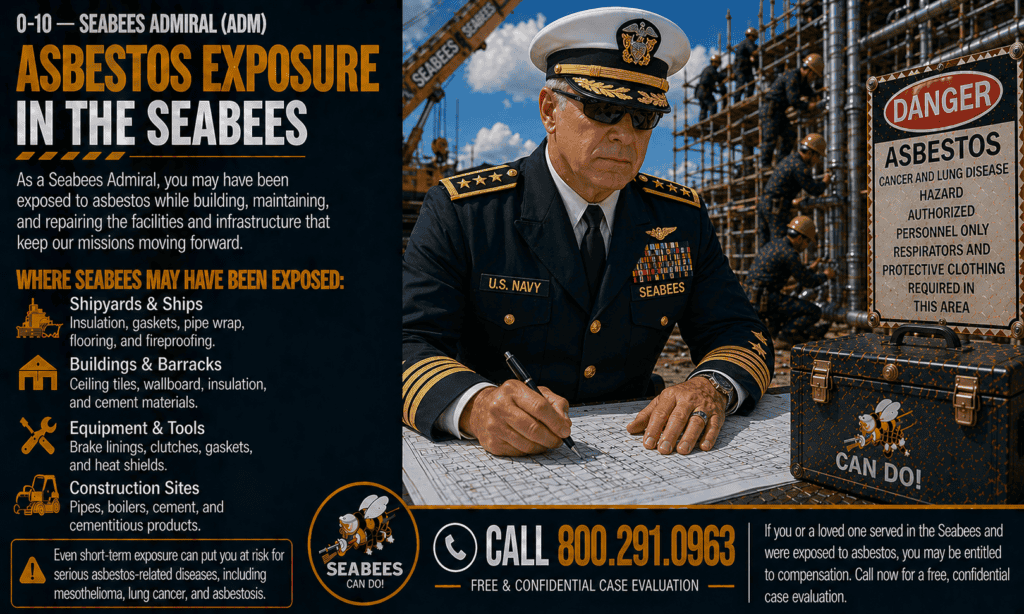 O-10 — Seabees Admiral (ADM) Asbestos Exposure Mesothelioma Lawsuit