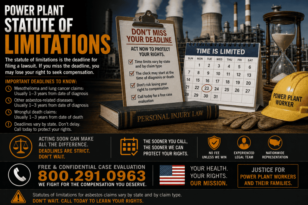 Power Plant Asbestos Statute of Limitations Mesothelioma Lawsuit