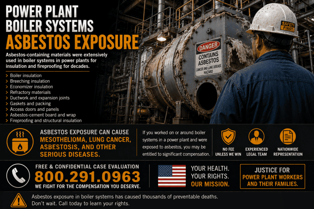 Power Plant Boiler Systems Asbestos Exposure Mesothelioma Lawsuit