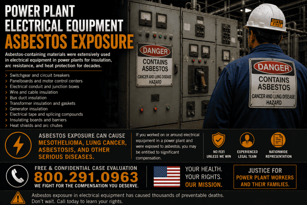 Power Plant Electrical Equipment Asbestos Exposure Mesothelioma Lawsuit