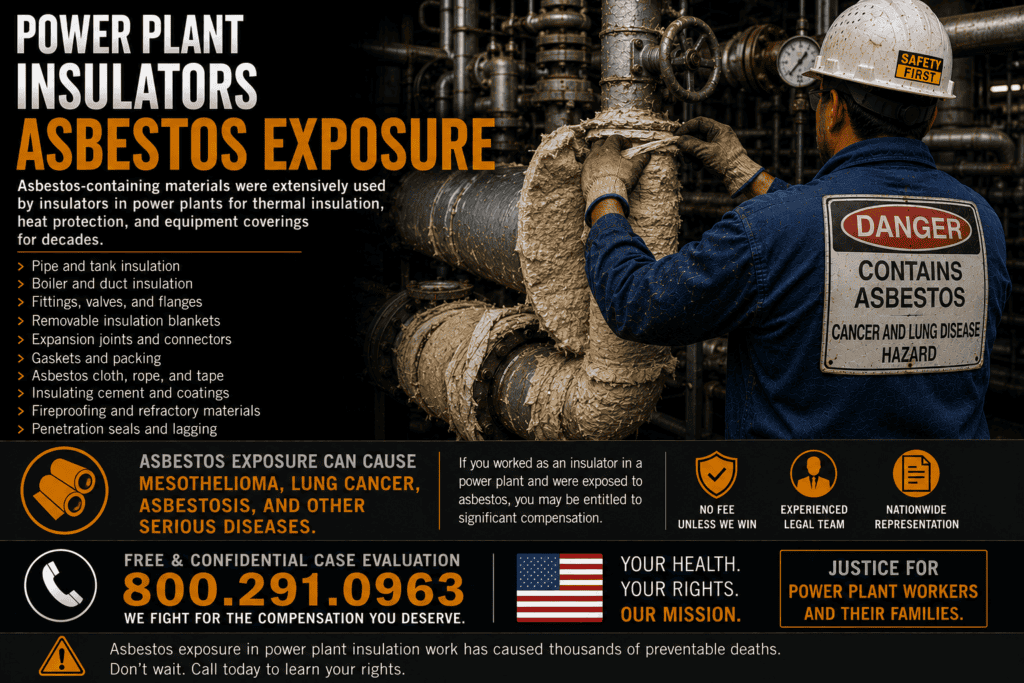 Power Plant Insulators Asbestos Exposure Mesothelioma Lawsuit