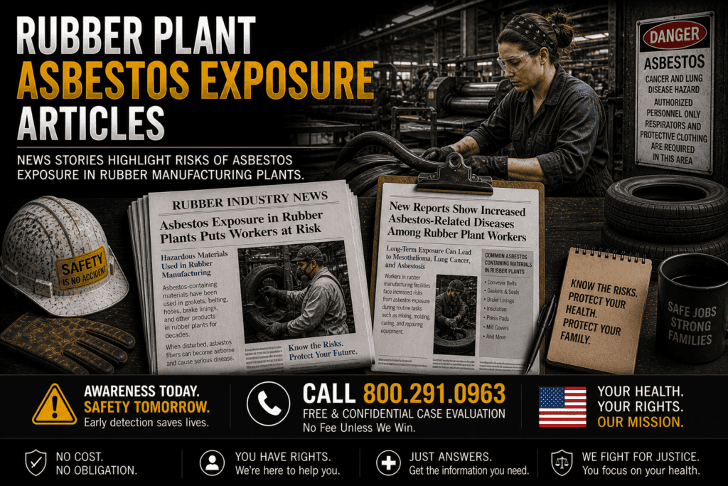 Rubber Plant Asbestos Exposure Articles Mesothelioma Lawsuit