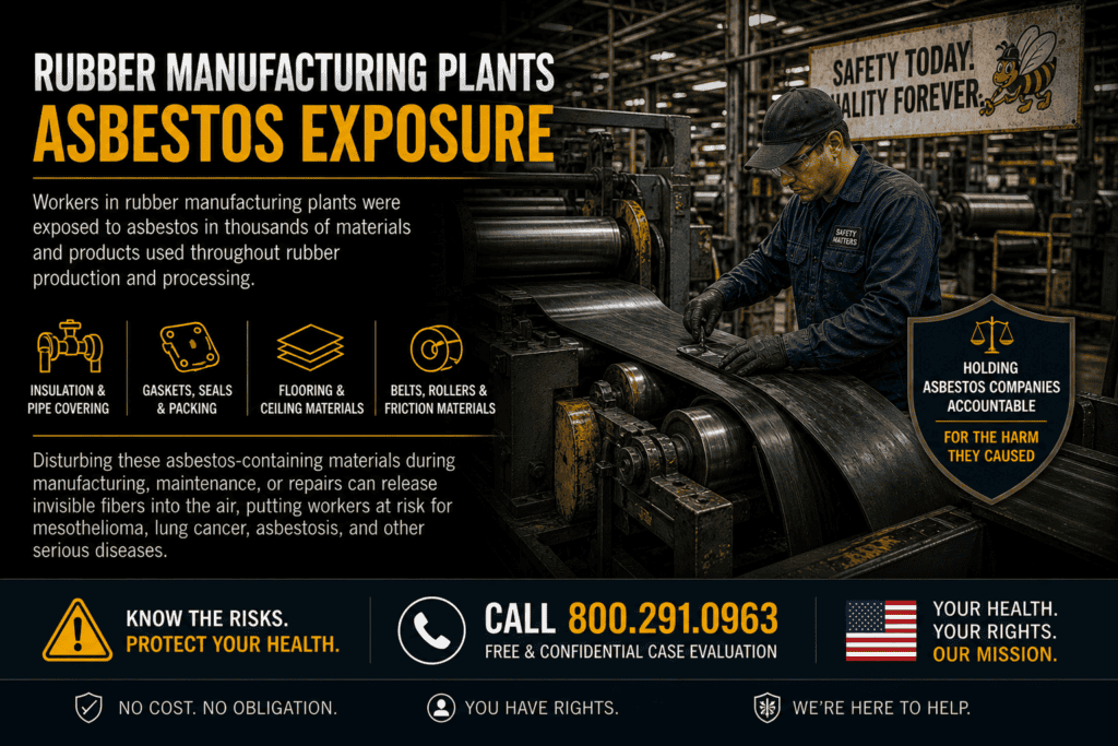 Rubber Plant Asbestos Exposure - Mesothelioma Cancer Lawsuit
