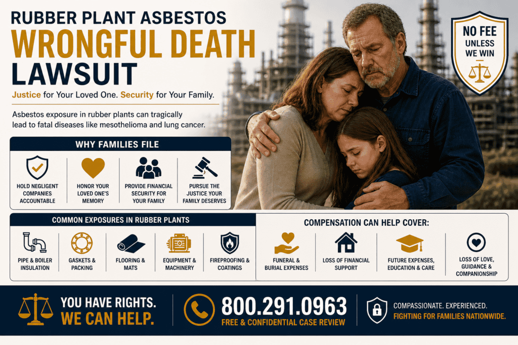 Rubber Plant Asbestos Wrongful Death Lawsuit