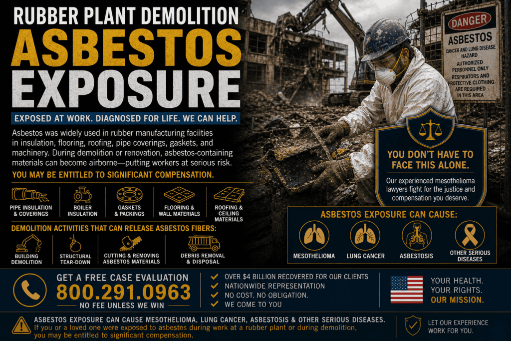 Rubber Plant Demolition Asbestos Exposure Mesothelioma Lawsuit